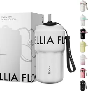 18oz Travel Mug Tumbler with Lid and Straw, 18/10 Stainless Steel, 6-Layer Insulation, Spill Proof|Leak Proof Tumbler with Straw Mouth Rotary Lock, Coffee and Tea Mugs