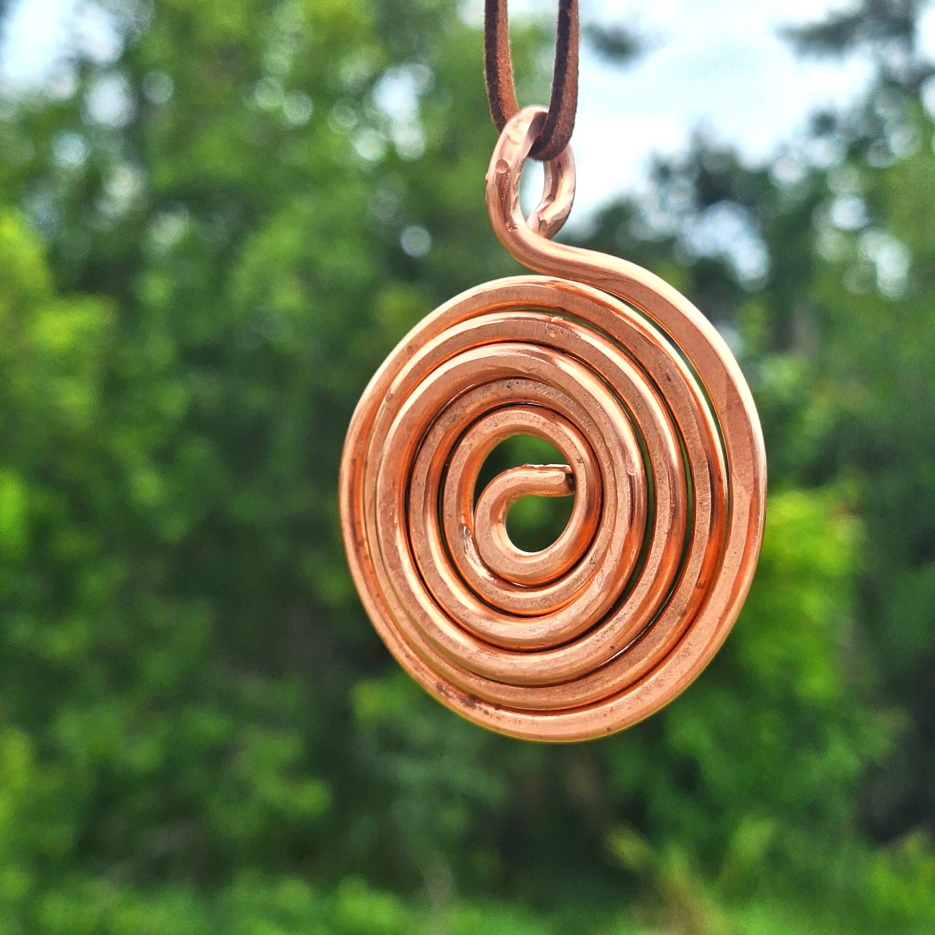 Copper Spiral Necklace - Collar Espiral de Cobre