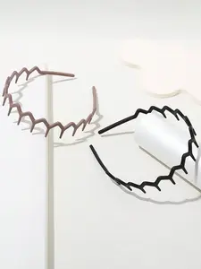 2pcs Wave Hair Band Set, Durable Anti-Slip Design, Suitable for Face Washing & Skincare, Unisex Stylish Accessory, Zigzag Headband