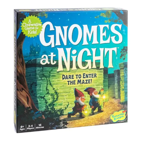Gnomes at Night Cooperative Maze Board Game - Team Strategy Adventure for 2-4 Players, Kids' Educational Family Game Gift for Ages 6+, Boys & Girls