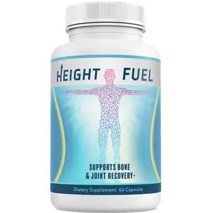 Height Fuel Maximum Strength Height Growth Support - Natural Bone & Joint Health Supplement, 13 Essential Nutrients, Non-GMO, 60 Capsules - Healthcare