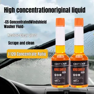 QIFOR Super Concentrate Windshield Washer Solvent - Cuts Through Bug Gunk & Road Grime! 1oz Makes 1 Gallon