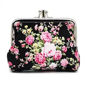 Cute Floral Buckle Coin Purses Vintage Pouch Kiss-lock Change Purse Wallets…