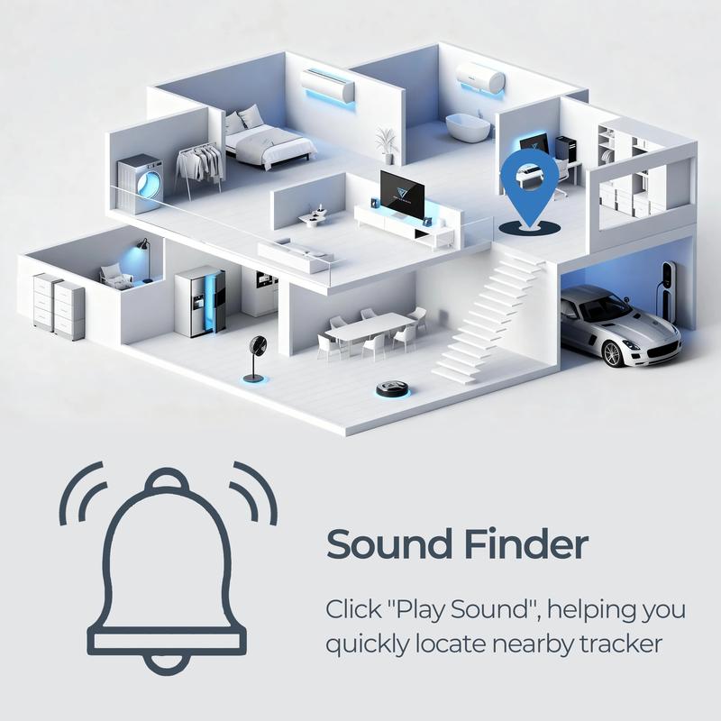 GPS Tracker (Android Only) for Personal Belongings – Mini Anti-lost Device with Global Coverage, Works with Google Find Hub,Track Bags, Keys, Car, Wallets, Imported Components, Long Battery Life SmartTracker