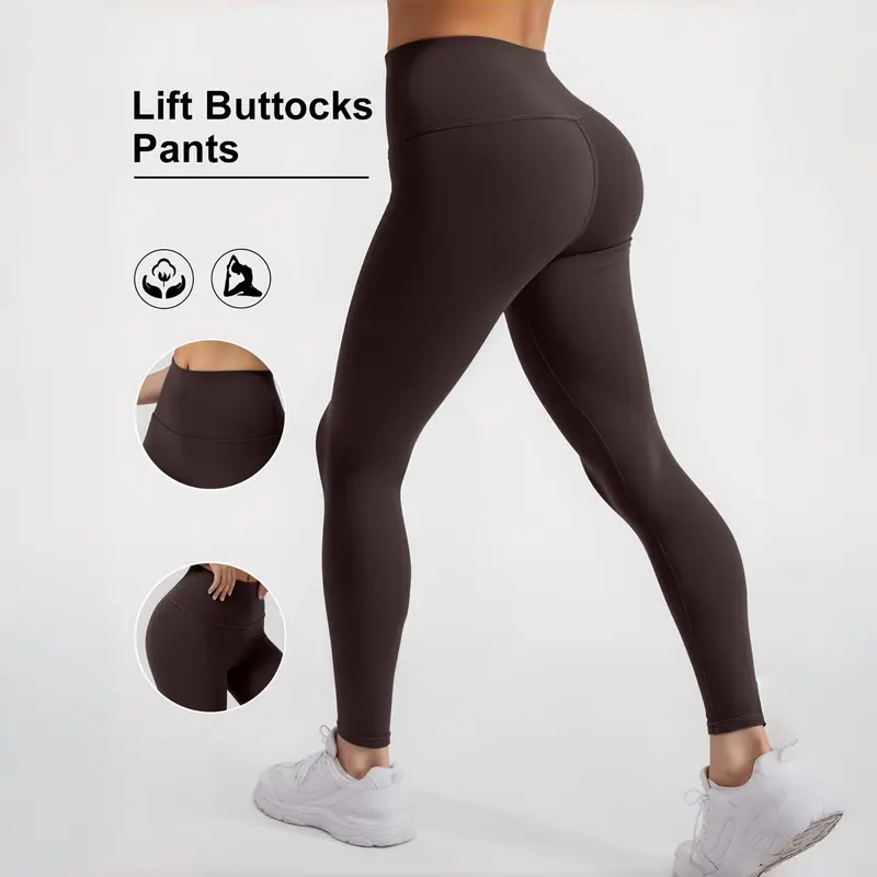 Female Buttery Soft High-Waisted High-Compression Leggings - Universal All-Seasons Butt-Lifting, Tummy-Control Athleisure Pants Built for Gym, Runs, and Yoga Days