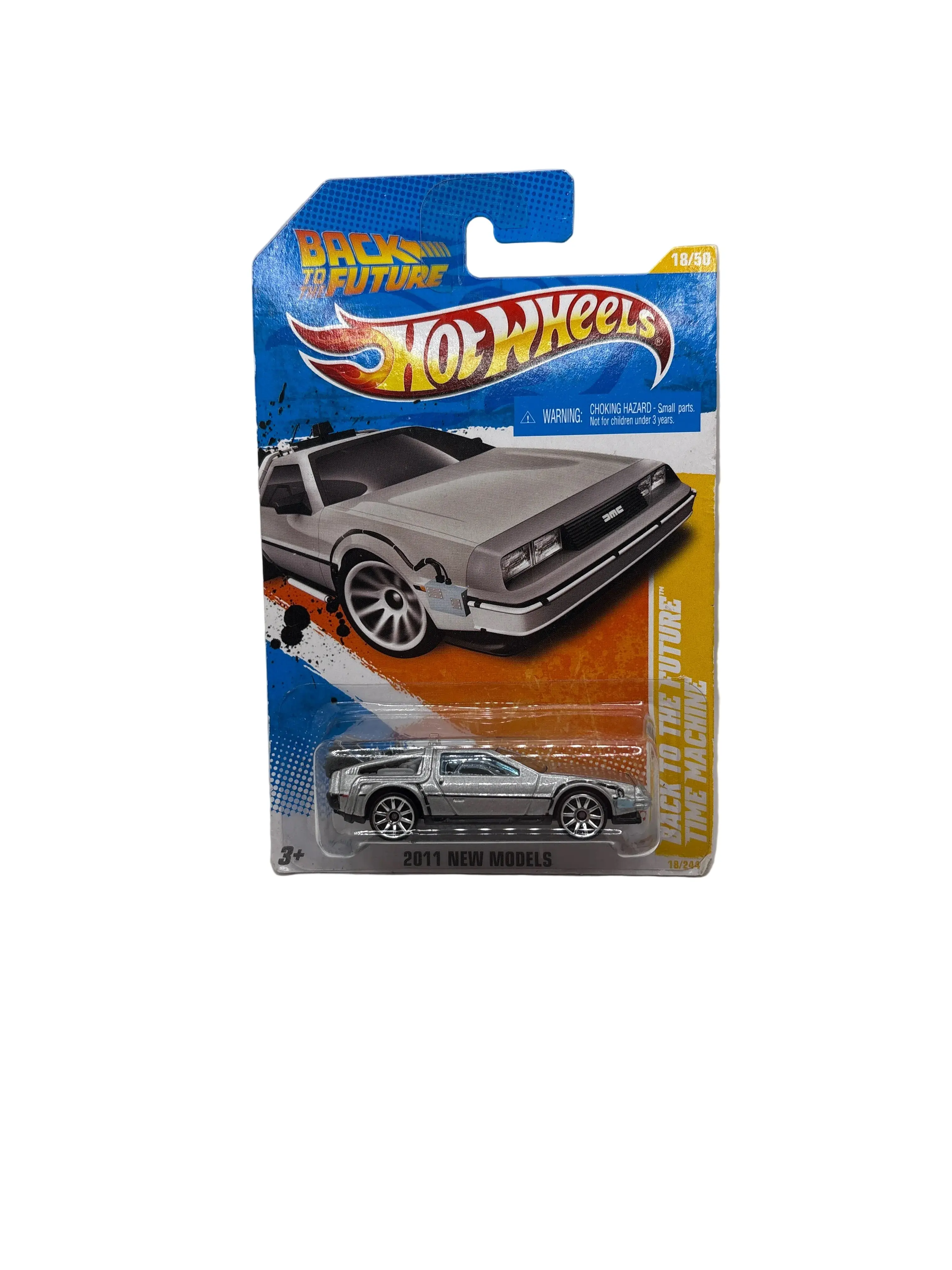 Hot Wheels Back To The Future Time Machine Diecast silver