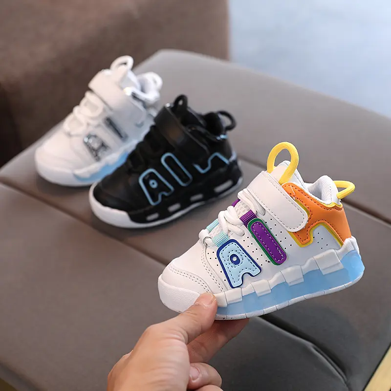 Kids' Genuine Leather Casual Sports Shoes, 1-6 Years (Incl. 2-3 Years), Soft Sole, Breathable, Comfortable for Spring & Autumn Daily Outings