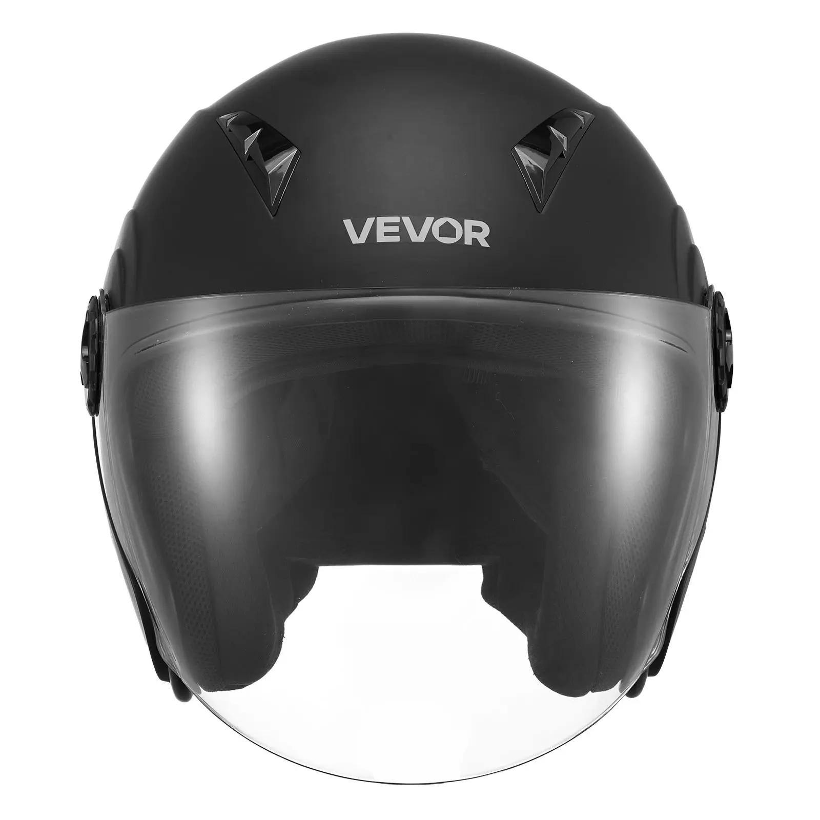 VEVOR Motorcycle Helmet, 3/4 Open Face, Adult Motocross Dirt Bike Helmet with Clear Visor, Comfortable Motorbike Racing Street with Detachable Liner for Men & Women, DOT Approved, (Matte Black, XL)Summervibes - TikTok VEVOR Motorcycle Helmet, 3/4 Open Face, Adult Motocross Dirt Bike Helmet with Clear Visor, Comfortable Motorbike Racing Street with Detachable Liner for Men & Women, DOT Approved, (Matte Black, XL)Summervibes - TikTok