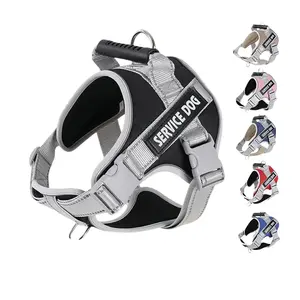 No-Pull Dog Harness - Soft Padded Service Vest, Reflective, Adjustable, Easy to Put On and Take Off - Perfect for Walking and Training, Suitable for Small, Medium, and Large Dogs