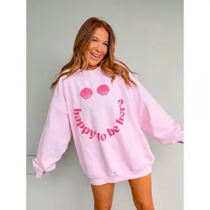 Happy To Be Here Graphic Pullover C.O.C