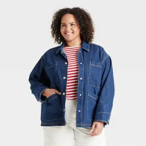 Women's Denim Chore Coat - Universal Thread