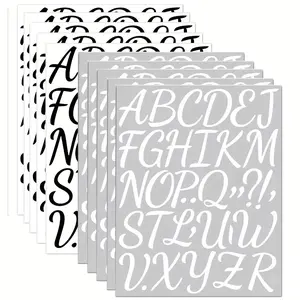 180pcs/5sheets 2 Inch Letter Stickers, Alphabet Stickers, Vinyl Self-Adhesive Waterproof Stickers for Classroom Decoration, Posters, Gifts, Bulletin Boards, Decorative Stickers