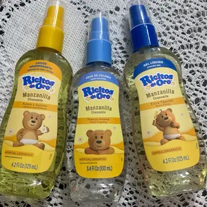 Ricitos de Oro Manzanilla Hipoalergénico Extra Fijation Hair Gel 3.4 Fl Oz Fresco Aroma Chamomile Fragrance