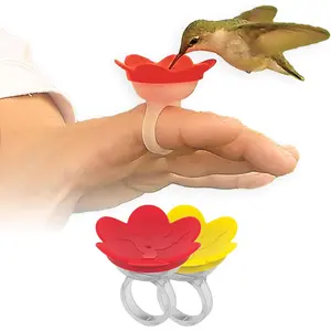 2-Pack -  Hummingbird Ring Feeder - Hand Feed Hummingbirds Right in Your Backyard. Get up Close and Personal with Nature. Proudly  The U.S.A. - The