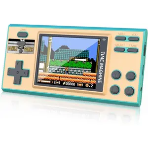 GV300S Retro Mini TV Game Console, 16-Bit, 308 Classic Games, Rechargeable Portable Game Player with Gamepad for Kids