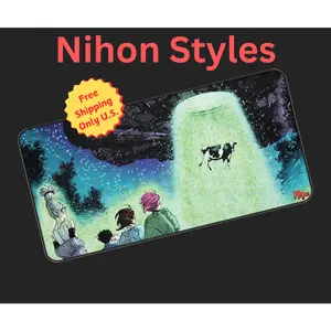 Premium DanDaDan Mousepad |UFO| Ken Katakura Deskmat | Large Anime Desk Mat