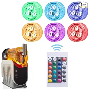 LED Capsule Lights for Ninja Slushie Max FS605 Ninja Slushie FS301/FS300/FS299 No Installation and 16 Color & 4 Modes RGB Waterproof Light for Ninja Slushie Slushy Machine Accessories
