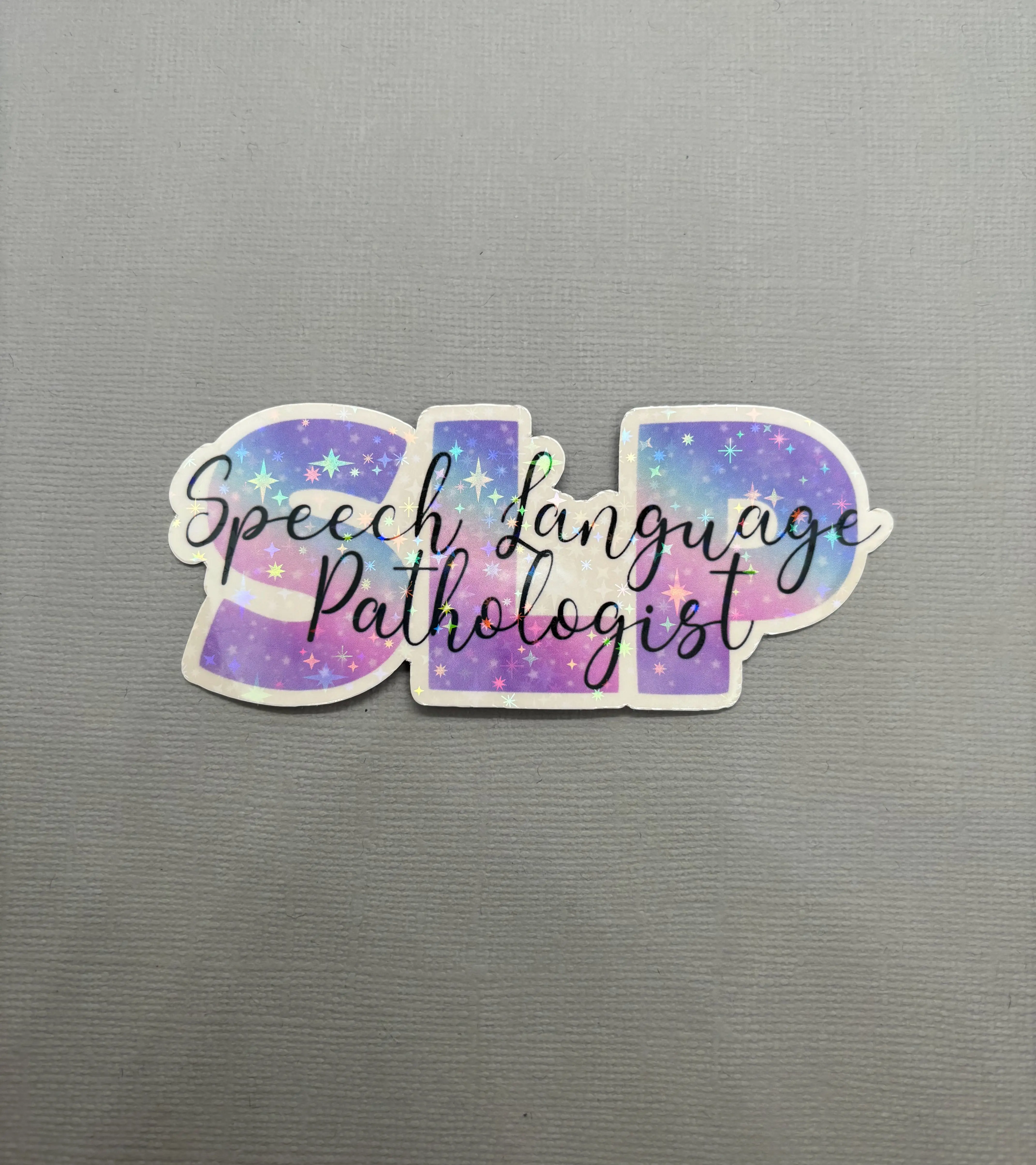 Speech Language Pathologist Holographic Sticker