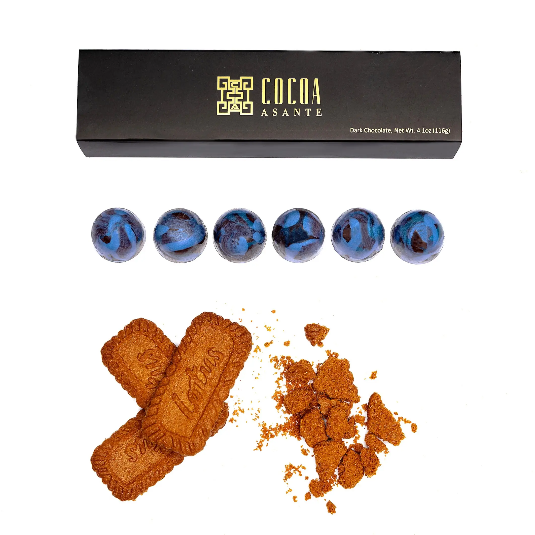 Biscoff Crunch Chocolate Bonbons | Cocoa Asante Biscoff Crunch Chocolate Bonbons | Cocoa Asante