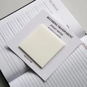 Bible Transparent Sticky Notes - 2.5x3.5cm, White Color, Easy to Use, Ideal for Organization