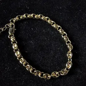 14k Gold Plated Bean Bracelet