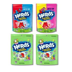 NERDS Gummy Clusters Easter Variety Bundle – Berry Punch Rush, Cherry Lemonade Blitz & Hoppin 9 oz Pouches – 4 Pack