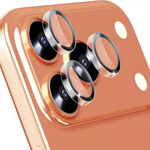 3-Pack Tempered Glass Camera Lens Protector for iPhone 15 Pro Max/15/15 Plus/14/14 Plus/13/12 Mini/11 Pro, Ultra Thin, Anti-Scratch, Transparent