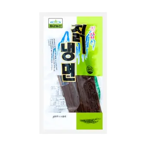 CHILKAB Korean Cold Noodles (Naengmyeon) - 4 Servings, 600g - Authentic Korean Buckwheat Noodles with Seasoning Pack