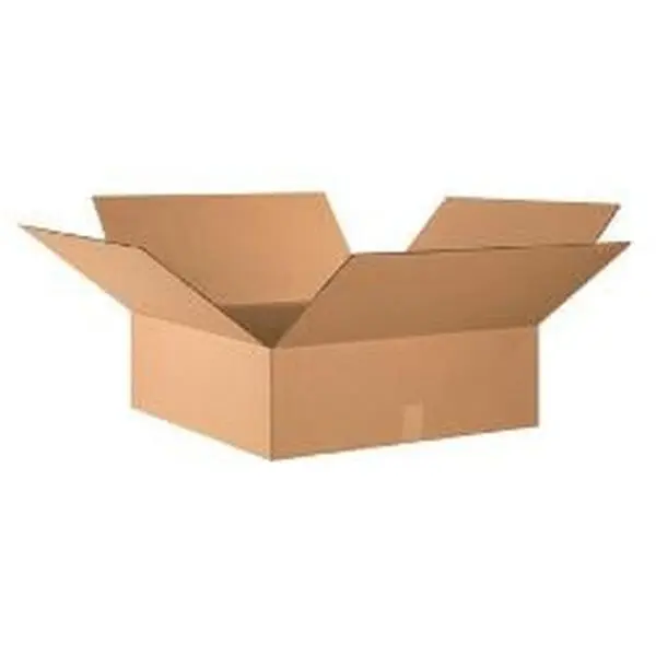 Box Partners 24208 Corrugated Boxes, 24x20x8 in, 200#/ect-32 Kraft Corrugated, Bundle Quantities, Quality Standard Strength, Ship Flat