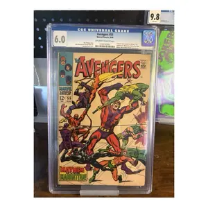 Marvel Comics Avengers #55 (1968 Silver Age Key Issue) - CGC 6.0, OW/W Pages, 1st Appearance of Ultron, English Comic Book