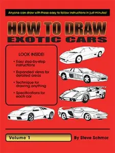 USED-How to Draw Exotic Cars: Volume 1 by Schmor, Steve (Paperback)