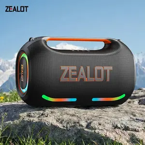 250W【ZEALOTs ZE41】Portable wireless speaker high ,fidelity sound and audio, desktop Bluetooth speaker surround sound, TWS pairing, 48000 long battery life, supports USB/TF card/AUX/BT smartphones. Ideal choice for family/car/party/camping/gift giving