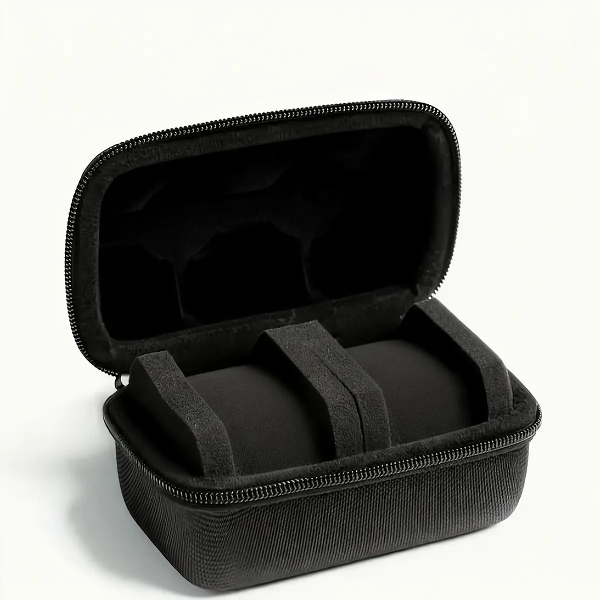 2 Slot Hard Shell Watch Organizer Case, Shockproof and Pressure Resistant Wristwatch Storage Box, Portable Travel Watch Display Holder for Business Trips Home Organization and Gift Giving, Watch Accessories