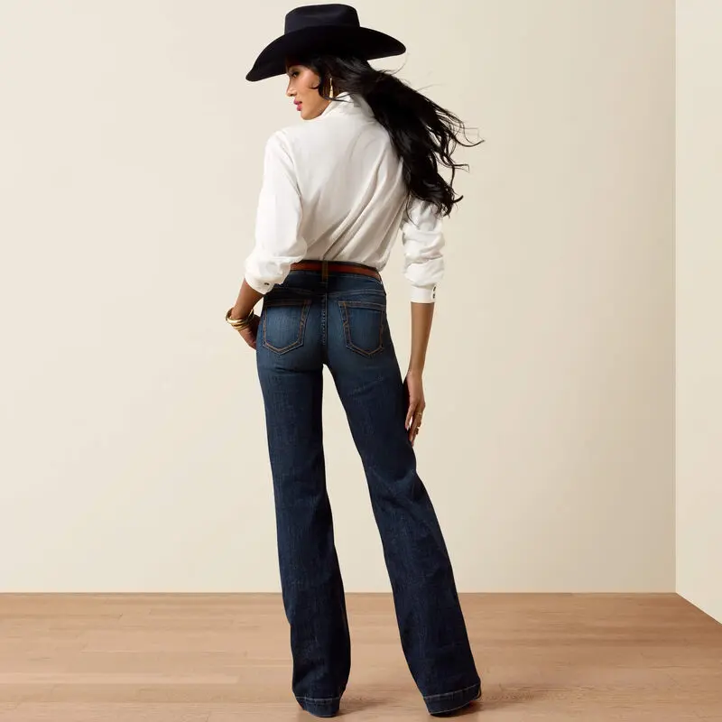 Ariat Maddie Perfect Rise Trouser, Spandex, Fitted, Jeans