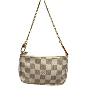 Pre-owned Louis Vuitton canvas Mini Bags Damier Azur Mini pochette 2006