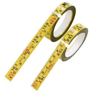 2 count Steel Self-Adhesive Measuring Tape, Imperial & Metric Tape Measure Sticker Ruler, Left to Right and Right to Left Stick on Tape Measure for Workbench, Woodworking,  & Drafting, 410cm/161Inch