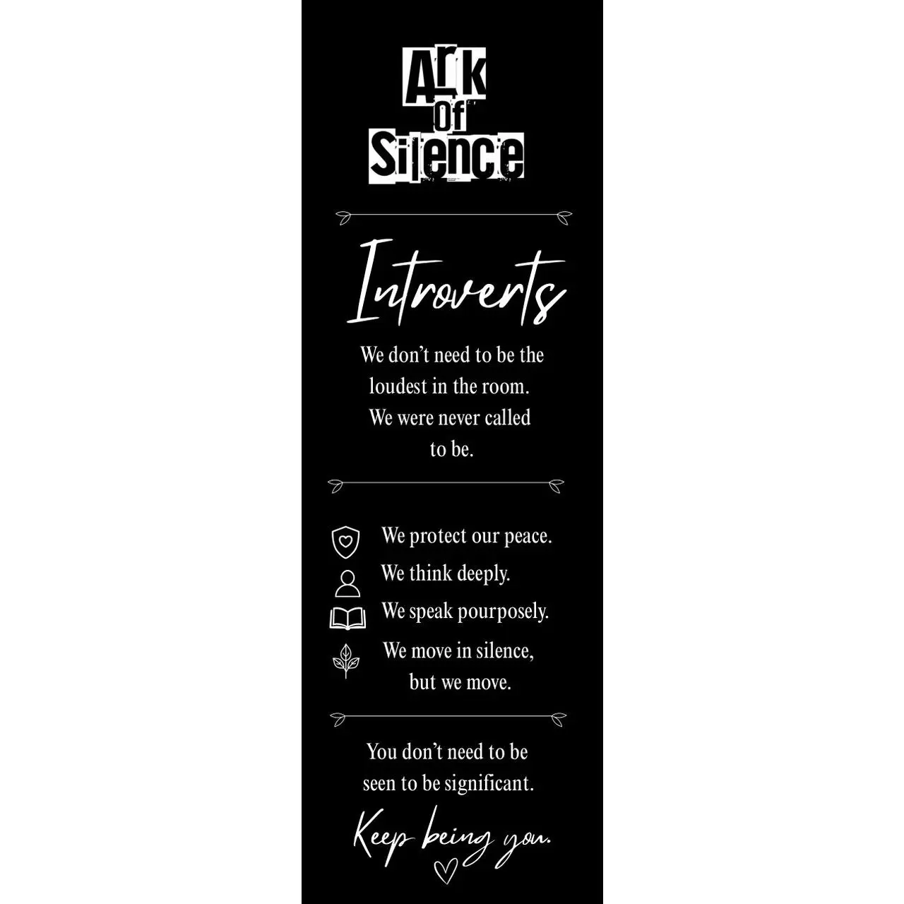 "Ark of Silence Bookmark"