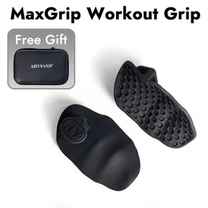 AIFUFAND MaxGrip Workout Grip with Free Gift - Black Silicone Grip Enhancer for Enhanced Performance