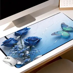 LIVEKEY Winter Snow Xmas Mouse Pad 40x80 - Non-Slip Rubber Base & Durable Edge Sewing Multipurpose