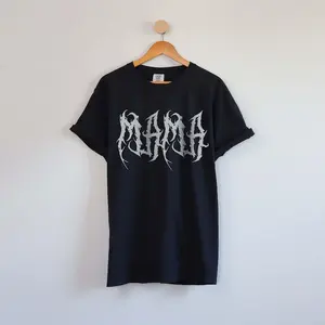 Metalcore Mama T-shirt | Soft S-4X Heavy Metal Gothic Mom Shirt for Women | Gifts for Emo Mothers