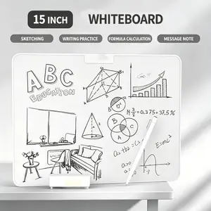 【Inkless Writing Tablet】15 Inch Dry Erase Board  No more sticky notes! Reusable for home, office, doodles & to-dos. Best gift ever for students and professionals