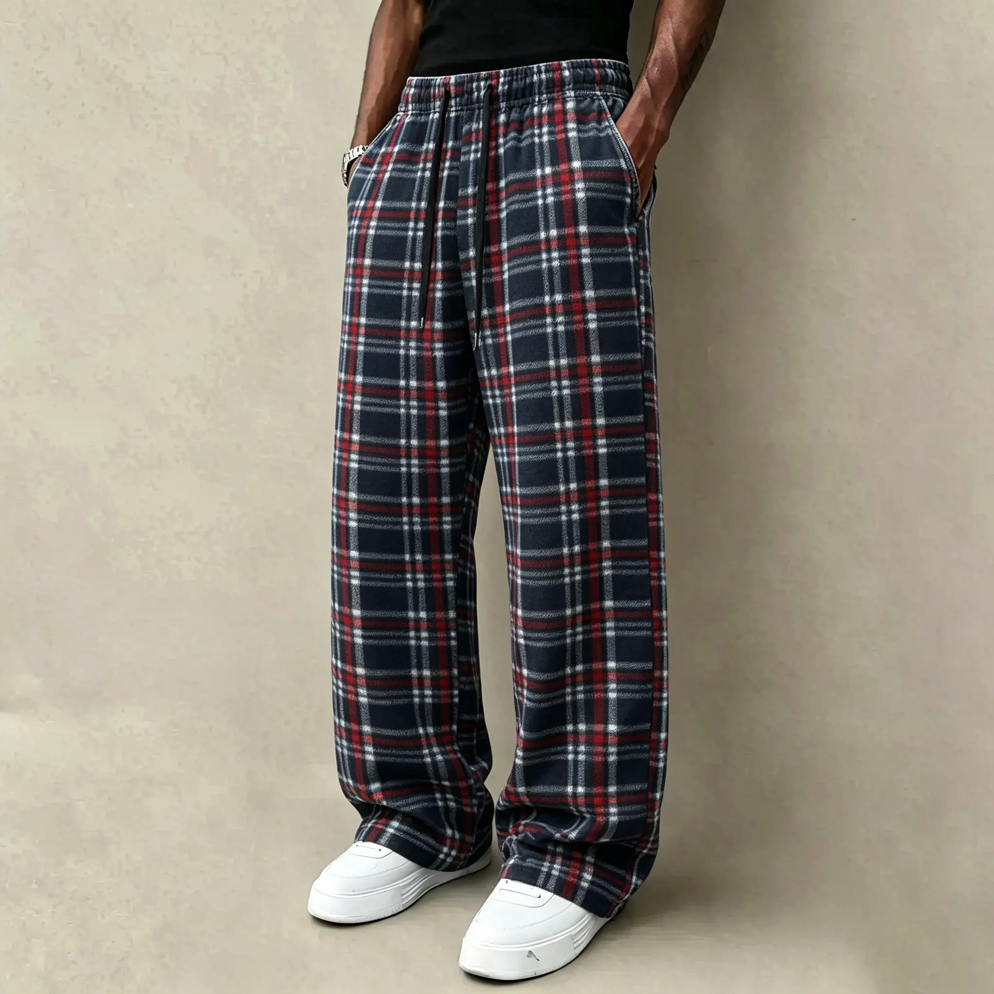 Red and white checkered pattern