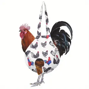 Portable Pet Chicken Carrier Durable Polyester for Ducks & Roosters PoultryTravel with Rooster Design