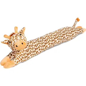 36 Inch 3LB Door Draft Stopper, Decorative Soundproof Door Draft Blocker, Energy Saving Draft Guard, Giraffe Yellow