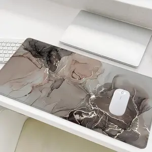 Abstract Marble Pattern Mouse Pad, 1 Count Rectangle Gaming Mouse Pad, Non-Slip Mousepad, Office Desk Keyboard Mouse Mat for Home Office Game Room Desk