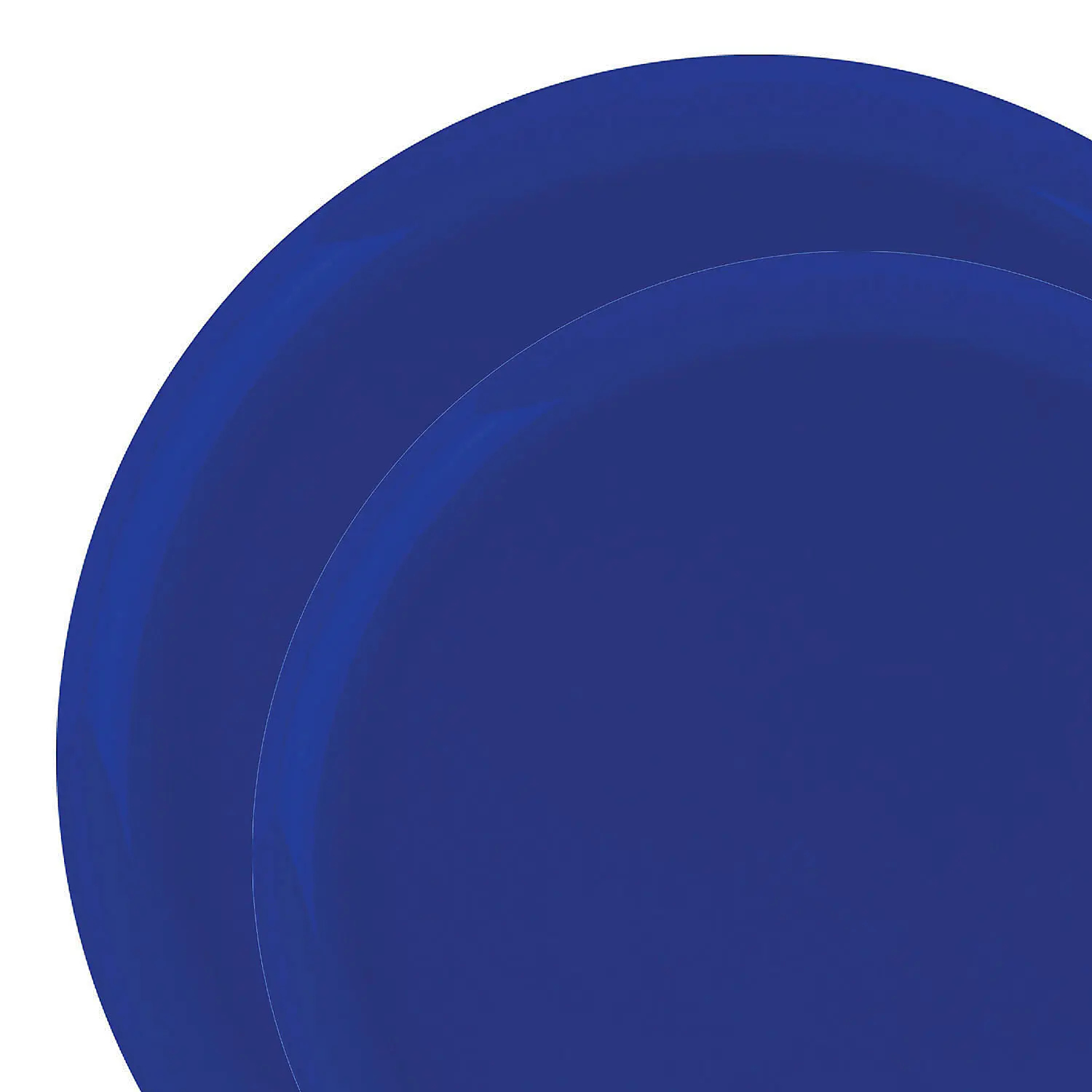 Plastic Round Shape Disposable Dinnerware Combo Pack - Light Blue Party Set (240 Pieces: 120 Dinner Plates, 120 Salad Plates)