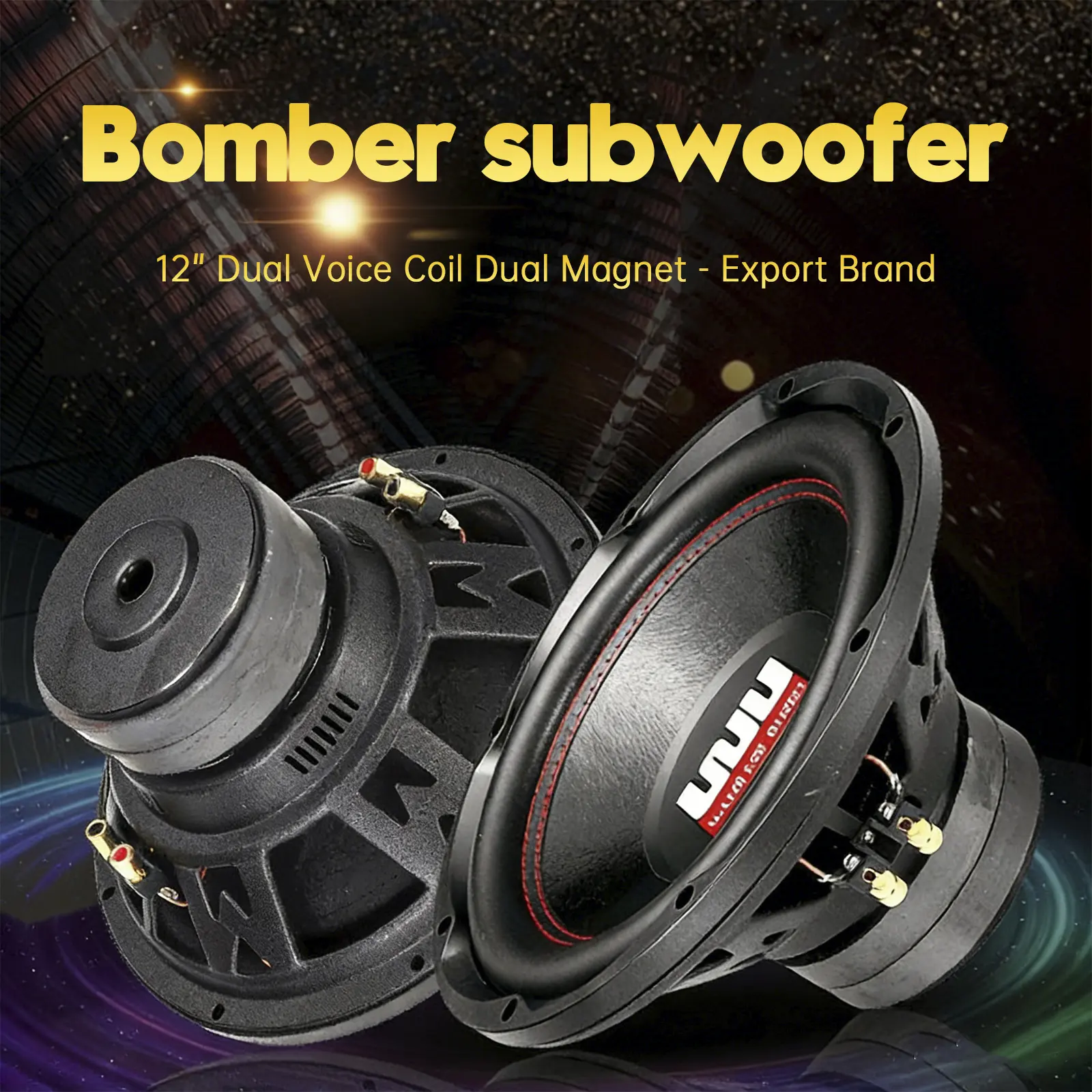 12" 2200W Car Subwoofer Dual-Magnet Speaker Box