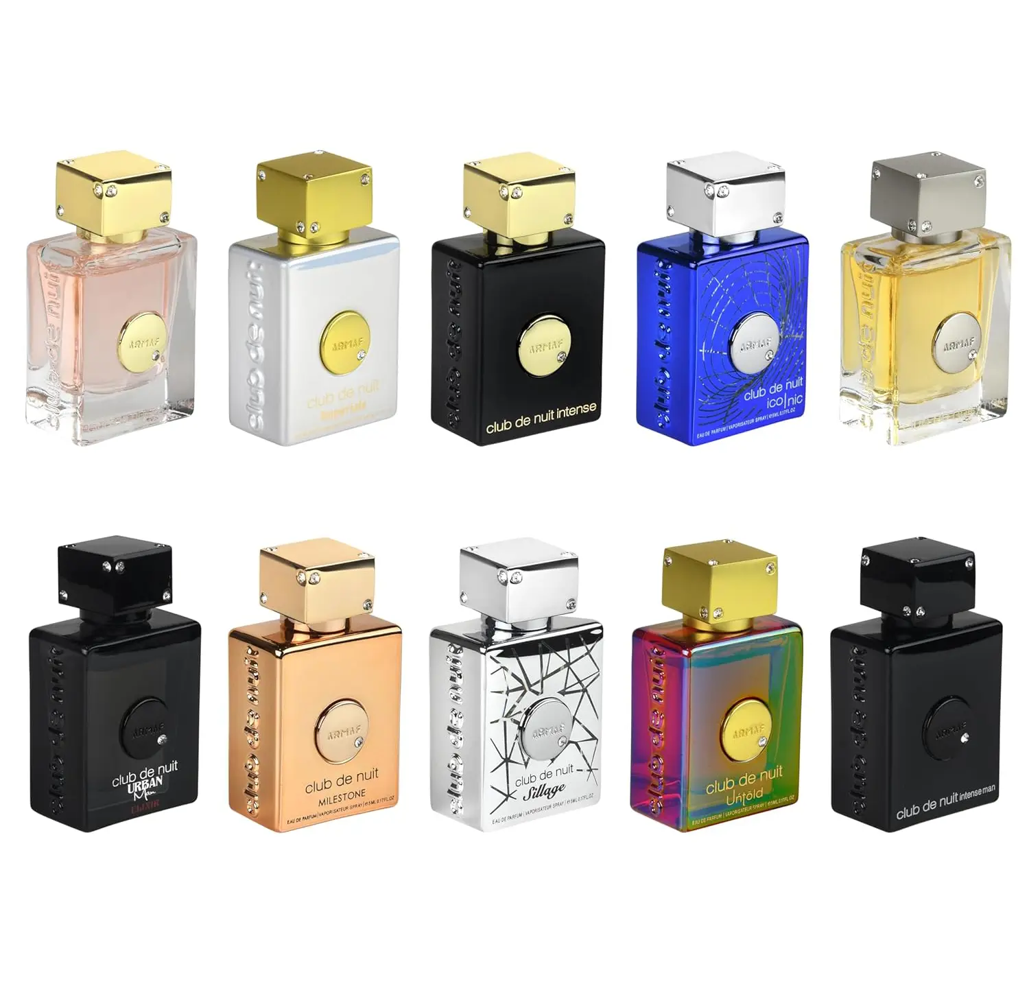 Armaf Club de Nuit Mini Gift Set | 5 ML x 10 PCS | Club De