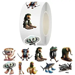 Funny Italian Brainrot Animals Stickers - Waterproof Cute Stickers for Water Bottles, Laptops, Journals | Reusable Vinyl Stickers Pack for Teens, Kids, Adults Decorations (500Pcs) Animals