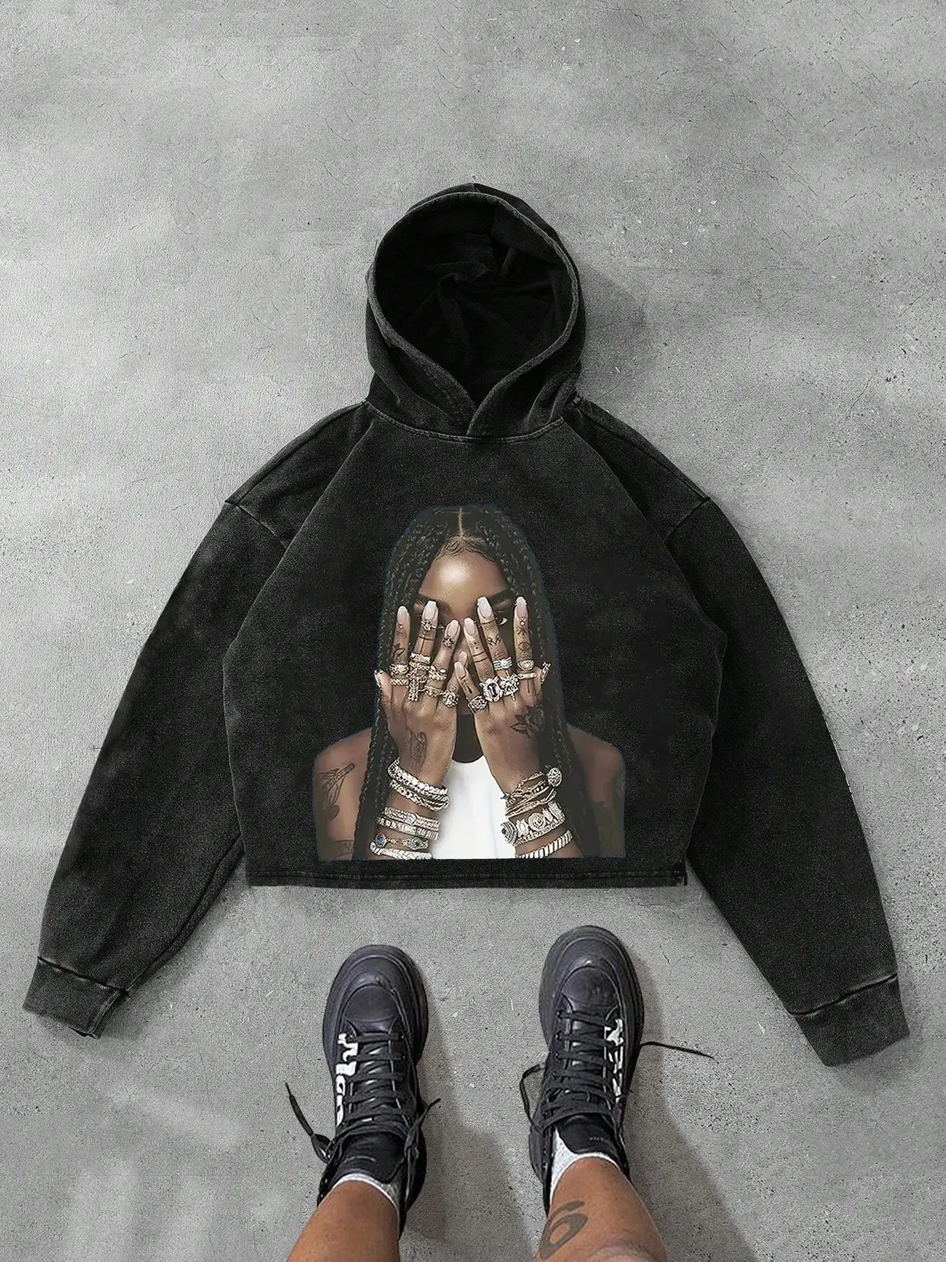 Men's Cool Hoodie, Fitted 3D Cutout Design, Pure Cotton Breathable Comfort, Graphic Pattern Print Stand Out, Casual Daily Wear & Outdoor Use